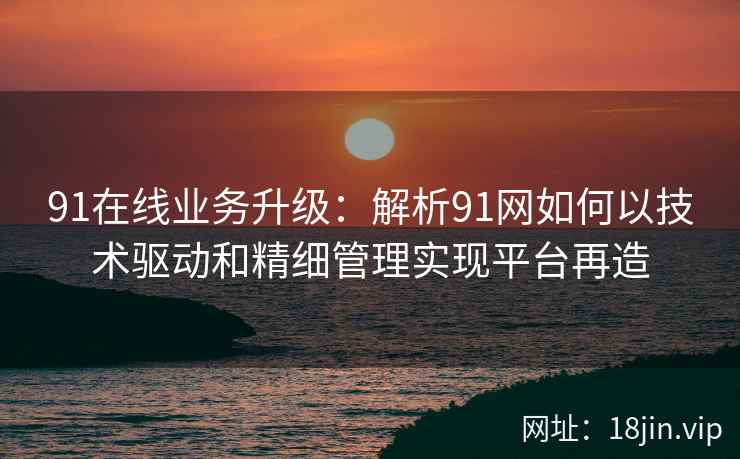 91在线业务升级：解析91网如何以技术驱动和精细管理实现平台再造